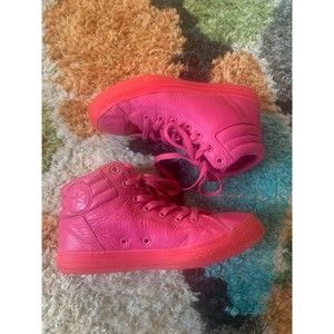 Converse pink leather ctas sneakers